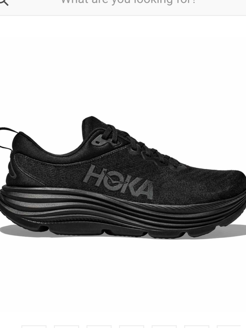 Hoka Men's All-Black Cushioned Running Sneaker